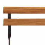 vidaXL Chaises de bistrot pliantes lot de 6 Bois de teck solide acier