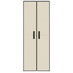 vidaXL Armoire à chaussures Crème 60x30x166 cm Tissu