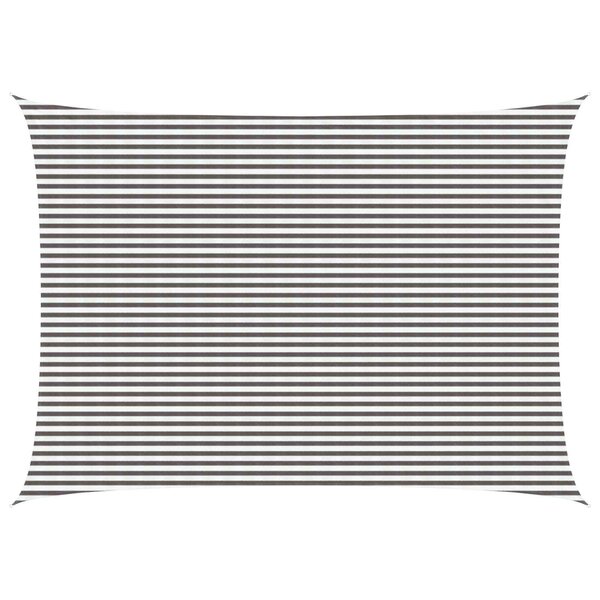 vidaXL Voile d'ombre 5 x 7 m HDPE Rectangulaire Gris clair et blanc