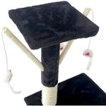 Arbre à chat Betty - 30 x 30 x 110 cm Noir