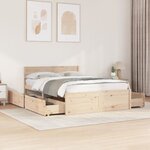 vidaXL Cadre de lit sans matelas 120x190 cm bois de pin massif