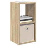 vidaXL Table de chevet 2 Pièces Chêne Sonoma 30 5 x 27 x 59 5 cm