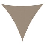 vidaXL Voile de parasol tissu oxford triangulaire 6x6x6 m taupe