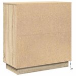 vidaXL Cabinet de chevet avec tiroir Chêne sonoma 71 x 34.5 x 75 cm