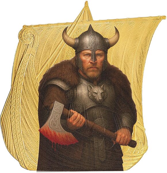 Pièce de monnaie en Argent 1 Dollar g 31.1 (1 oz) Millésime 2026 Sail with the Vikings ERIK BLOODAXE (PRÉCOMMANDE)