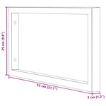 vidaXL Supports d'étagères pour lavabo 2 Pièces noir rectangulaire acier