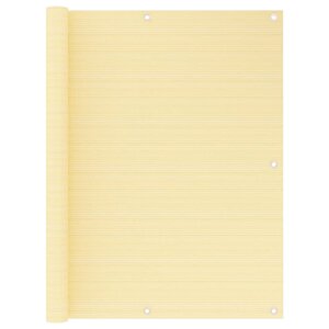 vidaXL Écran de balcon Beige 120x500 cm PEHD