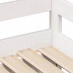 vidaXL Lit de jour avec gigogne et tiroirs sans matelas blanc 90x190cm