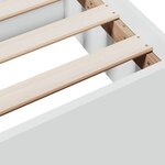 vidaXL Cadre de lit avec tiroirs blanc 150x200 cm bois d'ingénierie