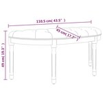 vidaXL Banc Gris foncé 110 5x45x49 cm Tissu