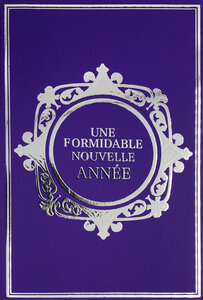 Carte Meilleurs Vœux Bonne Année + Enveloppe 12x17cm