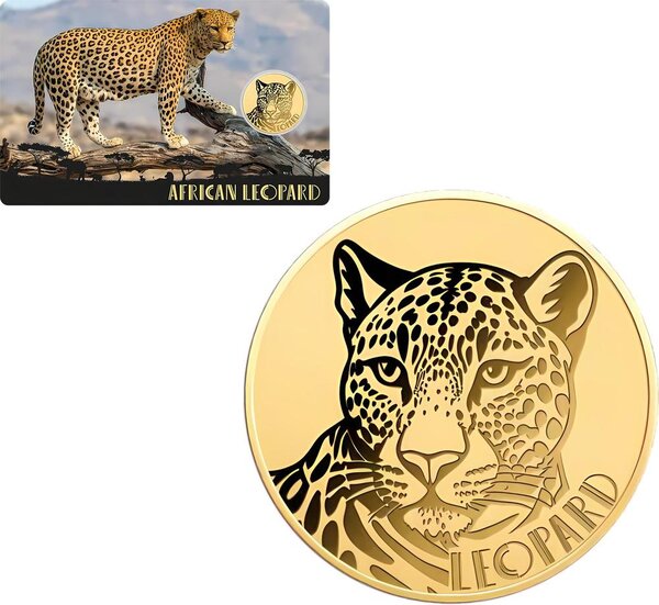 Monnaie AFRICAN LEOPARD 1/1000 Oz Or 3000 Francs Chad