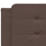 vidaXL Cadre de lit sans matelas marron 200x200 cm similicuir