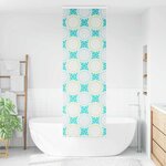 vidaXL Store enrouleur de douche avec cassette largeur du tissu 56 cm