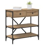 vidaXL Table console avec tiroir Marron 100 x 34 5 x 75 cm bois