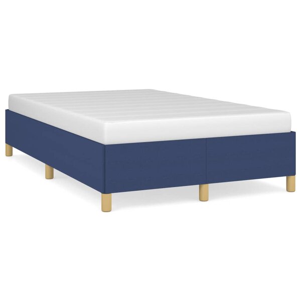 vidaXL Cadre de lit sans matelas bleu 120x200 cm tissu
