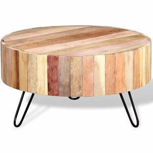 vidaXL Table basse Bois de récupération massif