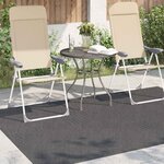 vidaXL Tapis de surface HUARTE Anthracite 230 x 160 cm Polyester