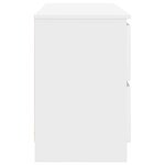 vidaXL Meuble TV blanc 100x35x54 cm bois d'ingénierie