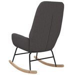 vidaXL Chaise à bascule Gris clair Tissu