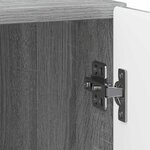 vidaXL Cabinet de chevet 2 Pièces Sonoma gris 43 x 34 5 x 50 cm