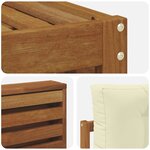 vidaXL Ensemble de canapés d'extérieur 8 pc Naturel et Crème