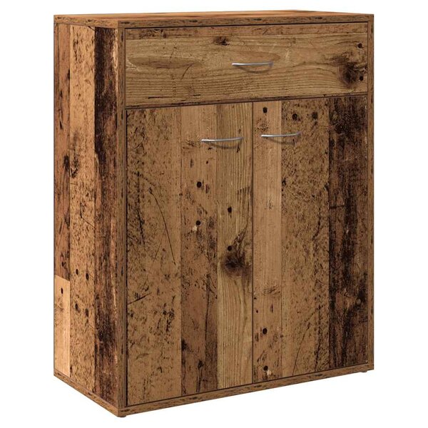 vidaXL Buffet vieux bois 60x30x75 cm bois d'ingénierie
