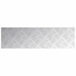 vidaXL Plaques à damier 2 Pièces Argent 70 x 20 cm Aluminium