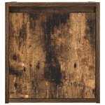 vidaXL Tables de chevet murales 2 Pièces chêne fumé 38x34x40 cm