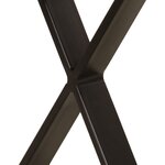 vidaXL Banc avec bord vivant 105 cm bois de manguier massif