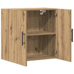Meuble mural vidaXL En chêne artisanal 60x31 5x60 cm En bois d'ingénierie