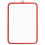 Ardoise effaçable à sec 1 face unie / 1 face quadrillée 19 x 26 cm