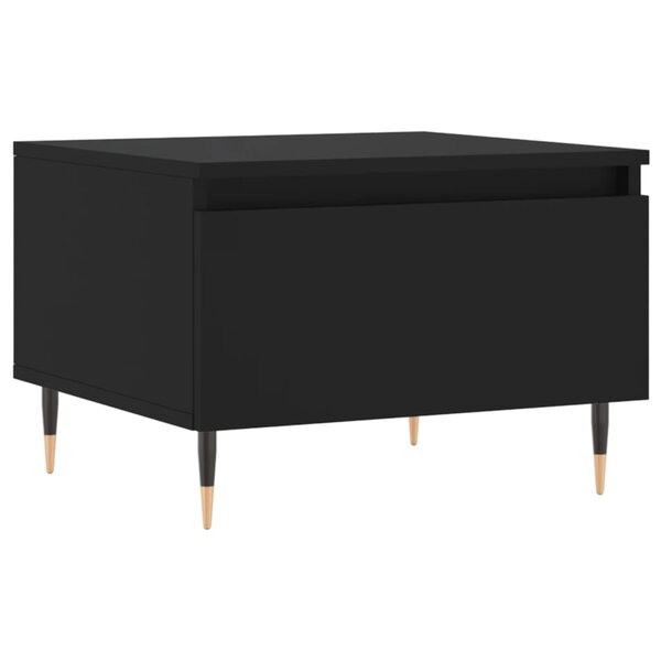 vidaXL Table basse noir 50x46x35 cm bois d'ingénierie