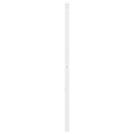 vidaXL Tête de lit métal blanc 160 cm