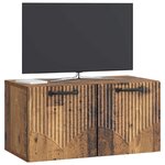 vidaXL Meuble TV mural Bois ancien 59 5 x 31 x 30 cm Bois d'ingénierie