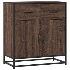 vidaXL Buffet chêne marron 68x35x76 cm bois d'ingénierie