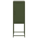 vidaXL Buffet vert olive 36x39x107 cm acier