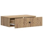 vidaXL Table d'appoint murale 59 x 34 5 x 17 cm Bois d'ingénierie