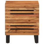 vidaXL Tables de chevet 2 Pièces 40x34x46 cm bois d'acacia massif