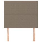vidaXL Tête de lit Taupe 80x5x118/128 cm Tissu