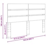 vidaXL Tête de lit Chêne artisanal 150 cm Bois d'ingénierie