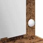 vidaXL Table de Toilette avec étagère Bois ancien 100 x 41 x 135 cm