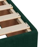 vidaXL Cadre de lit sans matelas vert foncé 90x200 cm velours