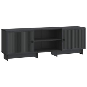 vidaXL Meuble TV Noir 150 x 31 x 50 cm Bois d’ingénierie