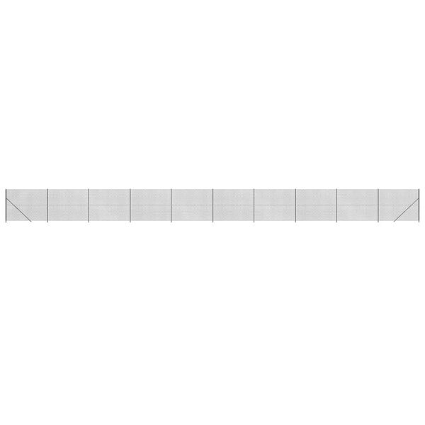 vidaXL Clôture à mailles losangées avec bride anthracite 1 4x25 m