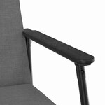 vidaXL fauteuil Gris foncé 59 x 75 x 78 cm tissu