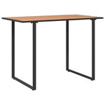 vidaXL Table de jardin Marron 100x55x70 cm DPC et Acier