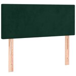 vidaXL Sommier à lattes de lit avec matelas LED Vert foncé 120x200 cm