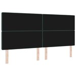 vidaXL Tête de lit en velours vert foncé de avec des boutons en cristal 200 cm