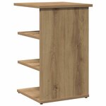 vidaXL Buffet chêne artisanal 35x35x55 cm bois d'ingénierie